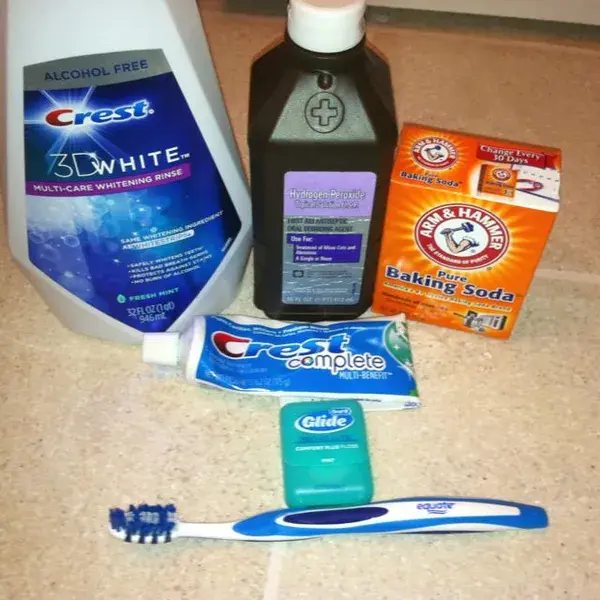 DIY Teeth Whitening With Baking Soda & Hydrogen Peroxide