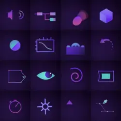 Iconos animados de After Effects