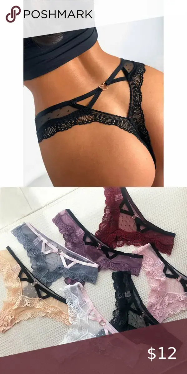 Sexy lace panties Black