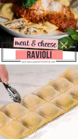 HOMEMADE MEAT AND CHEESE RAVIOLI