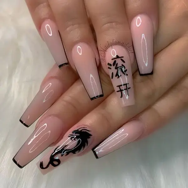 nail designs simple ring finger