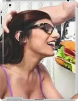 Mia Khalifa Having Lunch Ipad Snap Case by PainKiller94