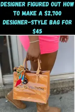 Designer figured out how to make a $2,700 designer-style bag for $45