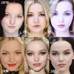 Dove Cameron before & after