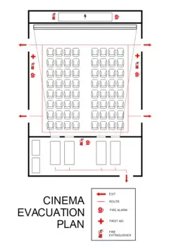 Cinema Evacuation Plan