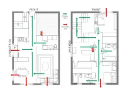 Fire Escape Plan | EdrawMax Free Editbale Printable