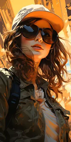 Stylish Woman in Sunglasses