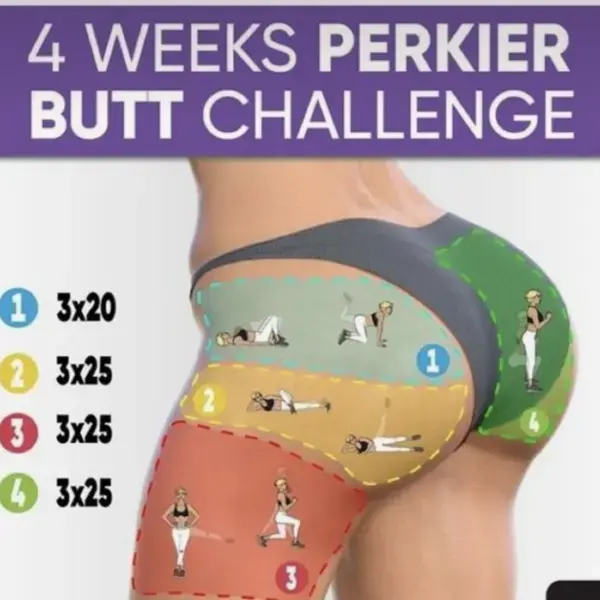 4 WEEKS PERKIER BUTT CHALLENGE: