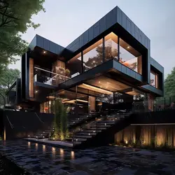 black luxury house