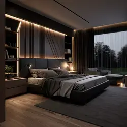 dark modern bedroom