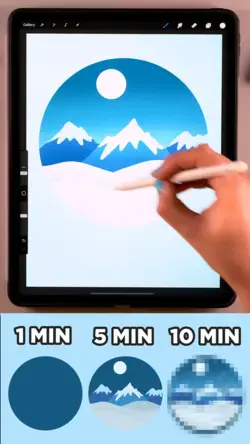 You Can Draw This speed challenge in Procreate