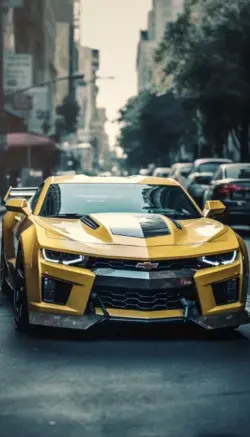 Chevrolet Camaro Supercars in Yellow