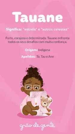 Significado nome de bebê - Tauane | Nome de menina