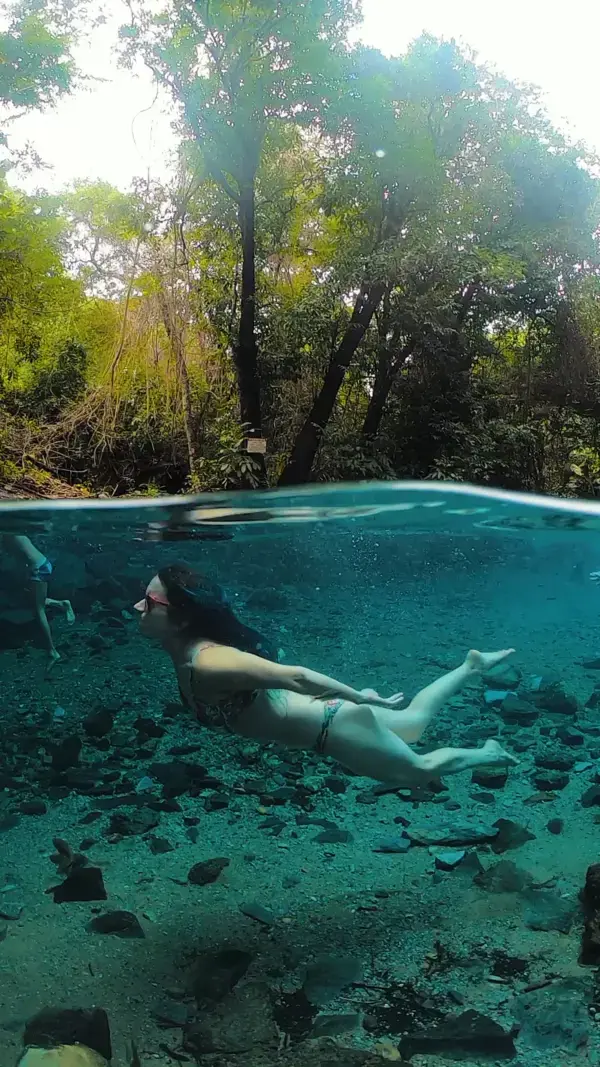 Rio Azuis nas Serras Gerais no Tocantins