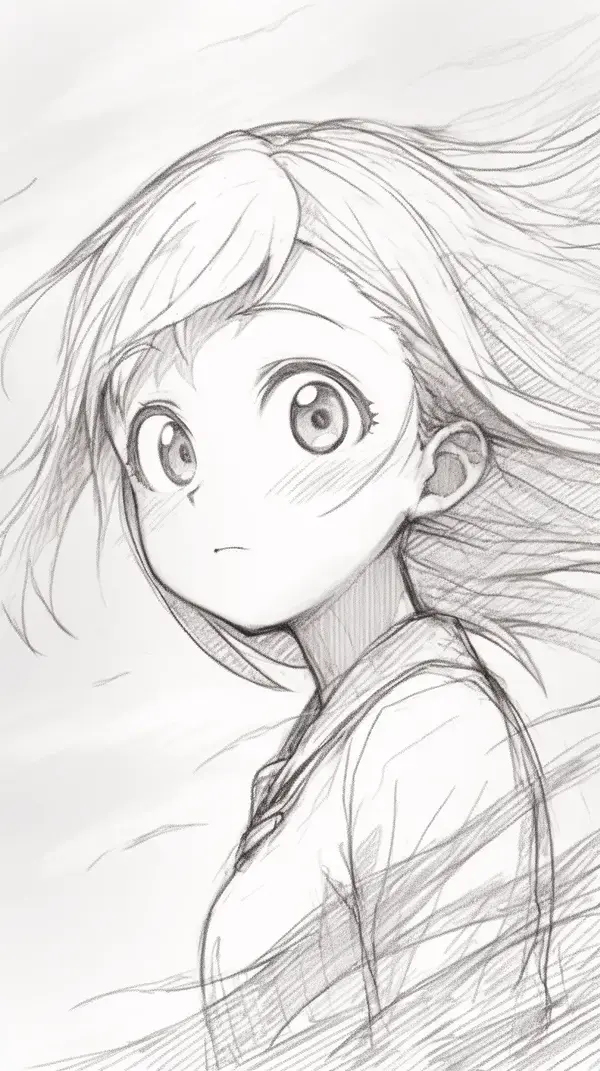 Anime sketch | pencil drawing | anime eyes | drawing tutorial | eye drawing | face drawing | cute