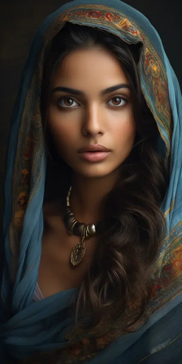 Portrait of a Beautiful Indian Woman