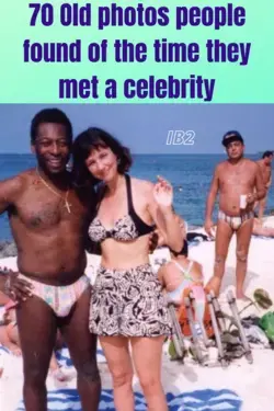 70 Old photos people found of the time they met a celebrity