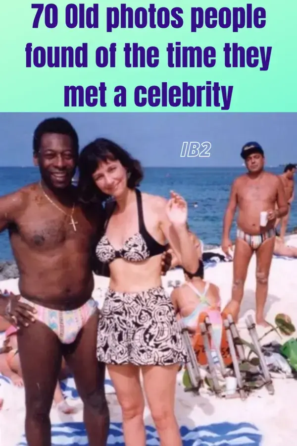 70 Old photos people found of the time they met a celebrity