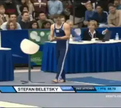 Epic flight of a gymnast