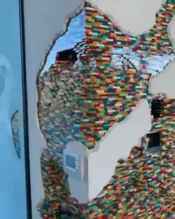 Amazing Lego Wall in the house