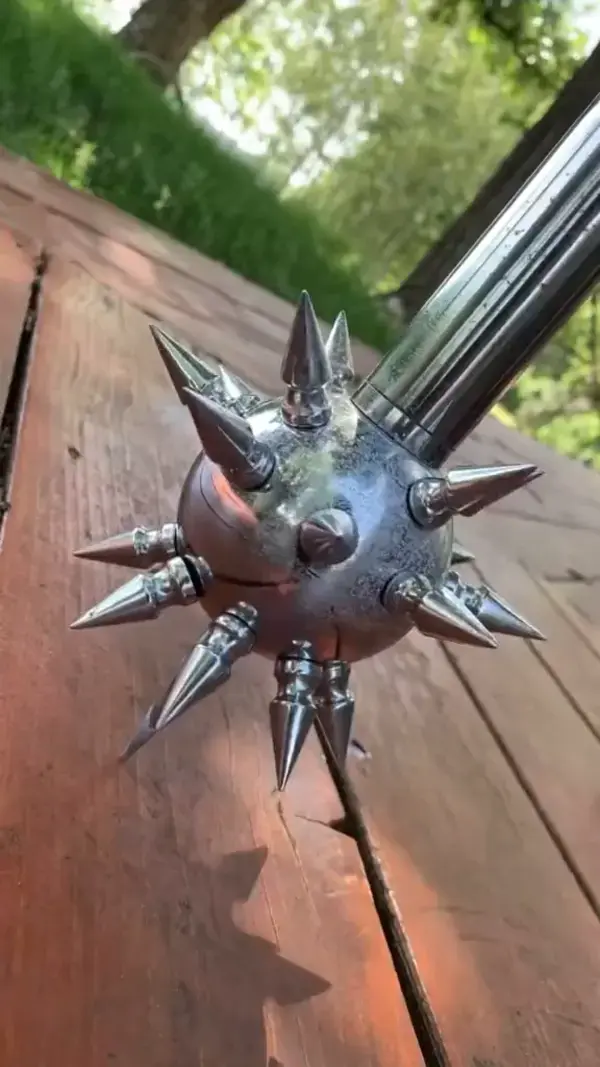 Medieval Silver Morningstar