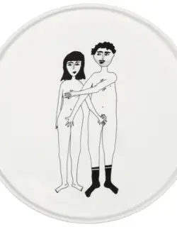 Helen B Cake Plate Naked Couple