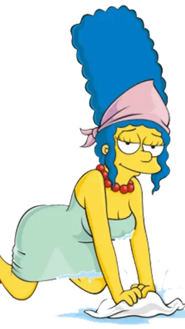 Marge Simpson House Cleaning Sticker