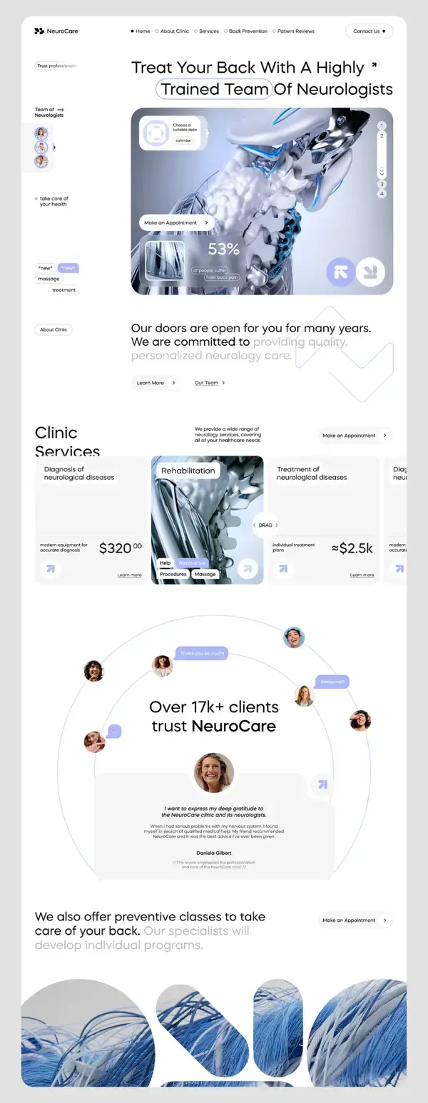 NeuroCare - NeuroClinic Landing Page