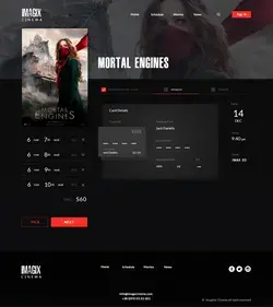 Cinema Web Site Design Pt5