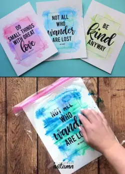 DIY Watercolor Prints