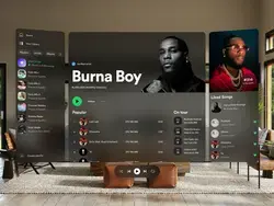 Spotify – Spatial UI Interface (Apple Vision Pro)