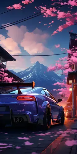 Driving in the mountains of japan - Phone Wallpaper