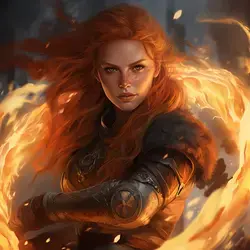 ginger viking girl firebending