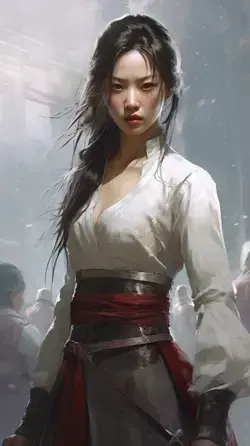 Jinny: A Powerful Chinese Female Fighter in the Style of Peter Wong and Nick Alm