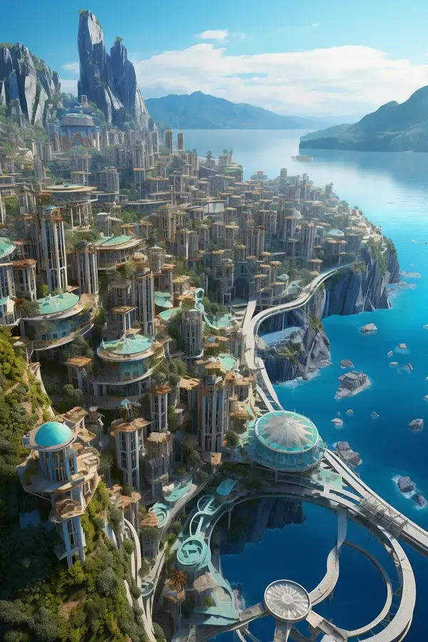 Image of a future fjord town