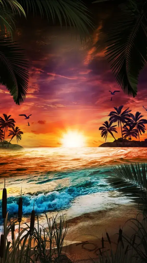 [AIM] Sunset Summer Beach_Wallpaper - Apps on Galaxy Store