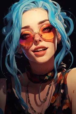 Jinx with fashion glasses