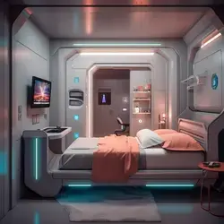 Design of a small room in space style