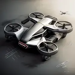 Drone Concept Designsketch Florian Mack // A.I. Driven