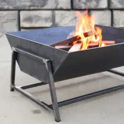 DIY Modern Steel Fire Pit