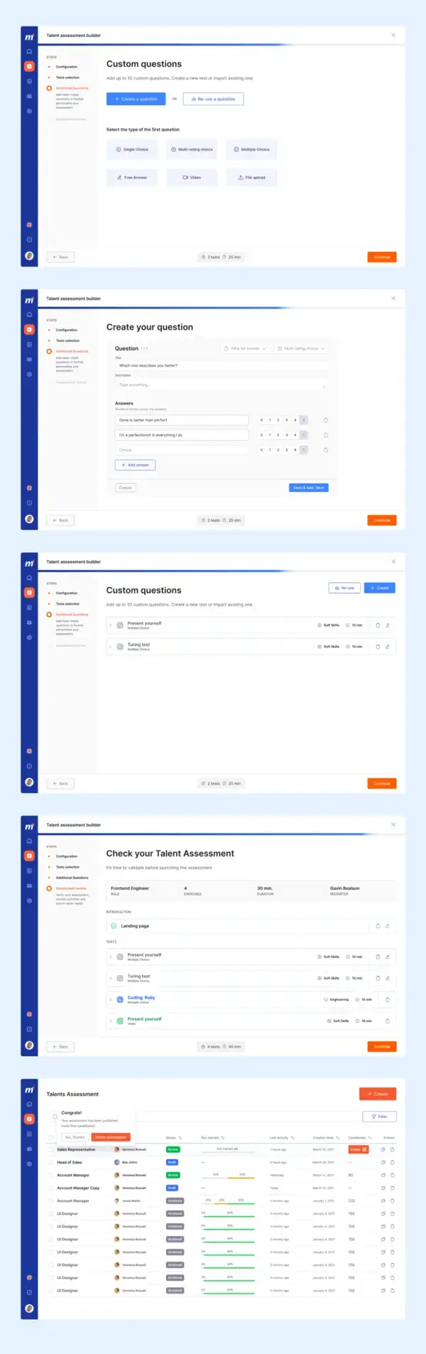 Maki — Talents Assessment builder ✅ by Martyna Królikowska for tonik on Dribbble