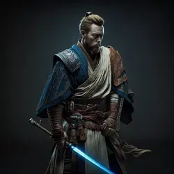 Obi-Wan Kenobi as a samurai