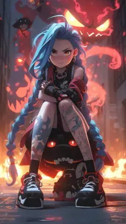 Arcane Jinx Wallpaper 4K