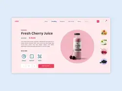 Fruit Juice Webpage Design