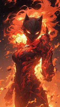 Fire Elemental Catwoman