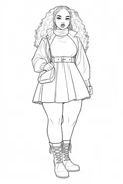 Fashion Coloring Page