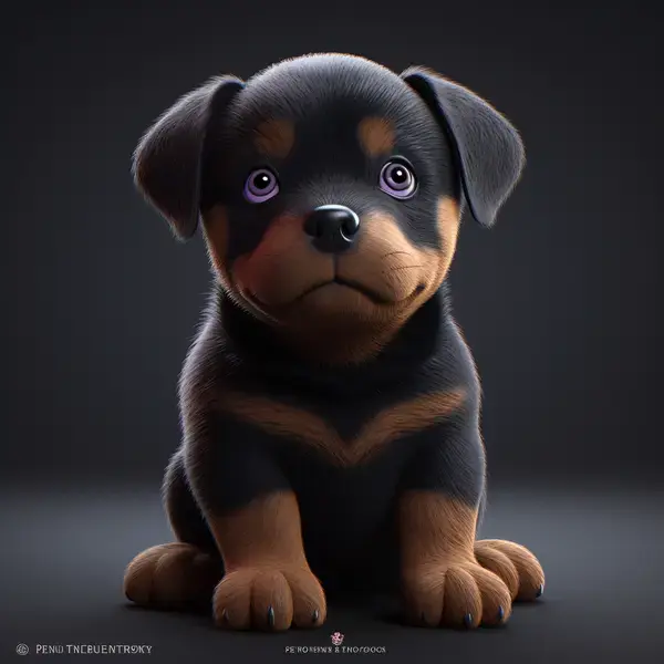 Pixar Rottie Puppy