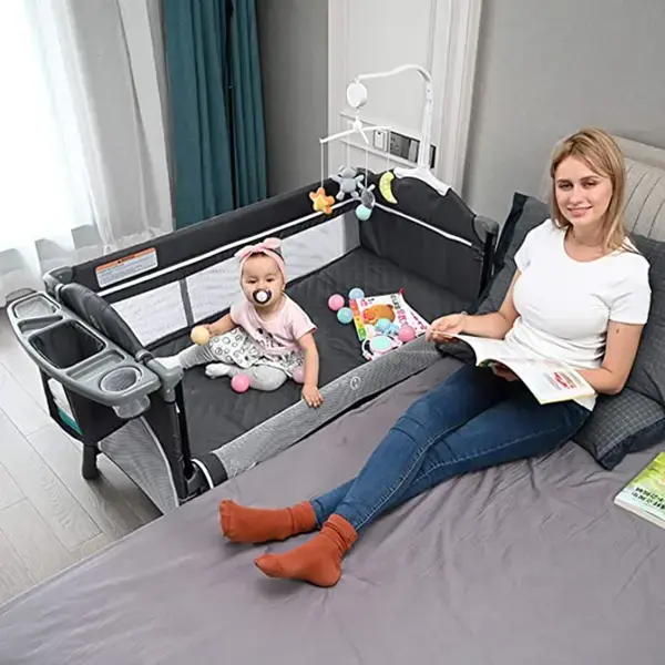 Amazon.com : Zdolmy Baby Bedside Sleeper Bassinet, Portable Baby Bedside Crib, Adjustable, 2022 Upgrade Bedside Bassinet, More Stable &amp; Comfortable : Baby