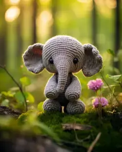 Cute Crocheted Elephant