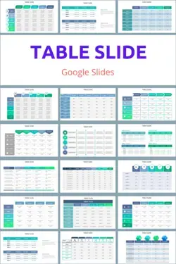 Table Google Slides - 20 best design infographic templates